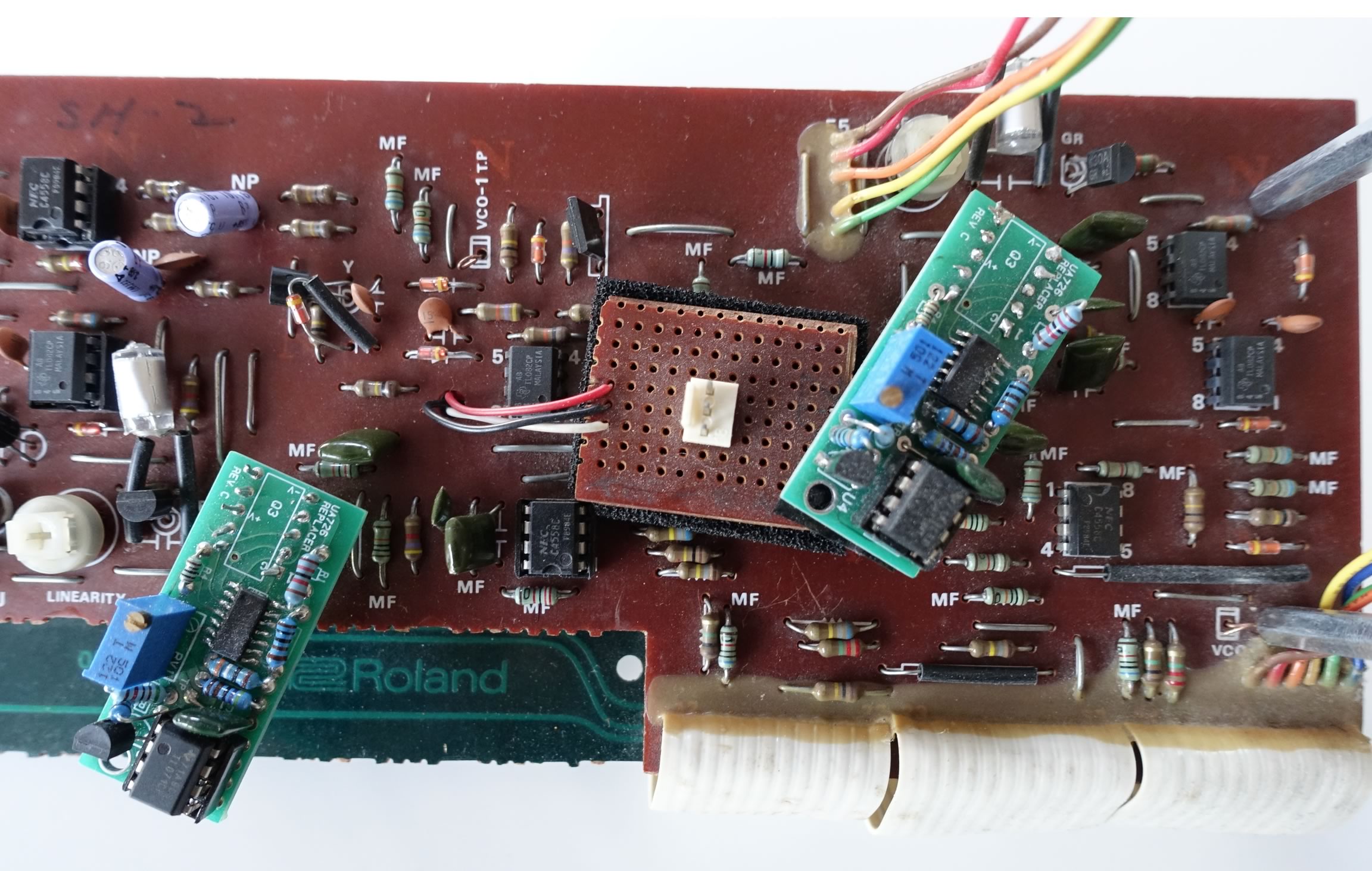 ua726 replacer board on an SH-2 VCO board